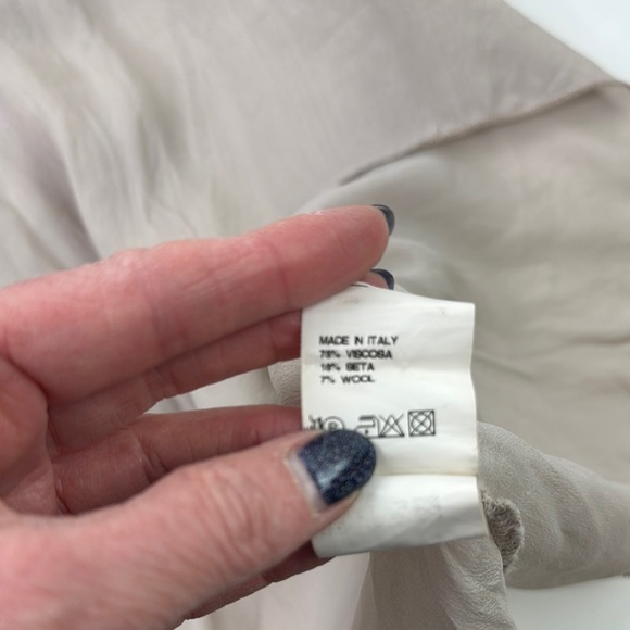 Kosmika Elegant Multi Texture Sleeveless Top with Open Cowl Back - Picture 6 of 11